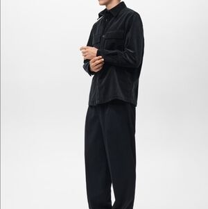 H&M Men's Black Casual Button Down Shirt